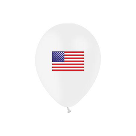 Ballon drapeau USA x10 - Diam. 29cm