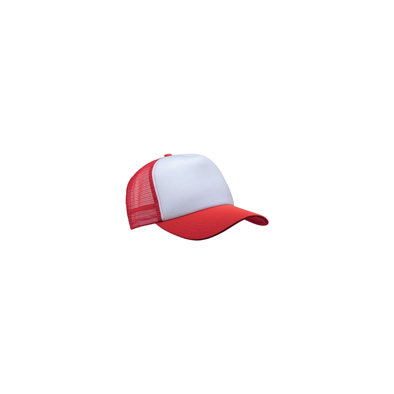 Casquette filet rouge - taille adulte - Haut. 13cm Diam. 27cm