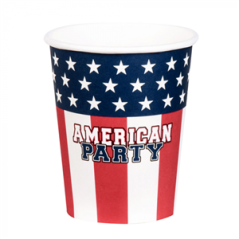 Set 10 gobelets en papier 'American Party'