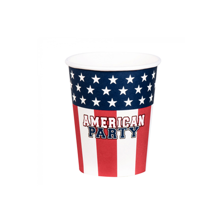 Set 10 gobelets en papier 'American Party'