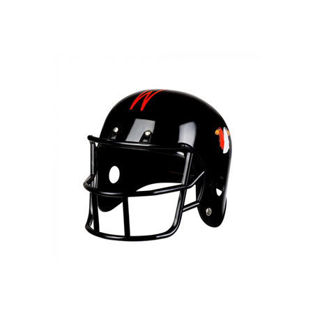 Casque football américain noir - taille adulte