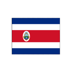 Drapeau Costa Rica - tissu - 60 x 90cm