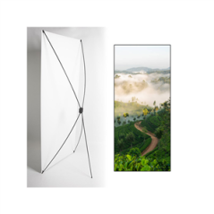 Kakemono Sri Lanka  et  le Thé - 180 x 80 cm - Toile M1 avec structure  X- Banner