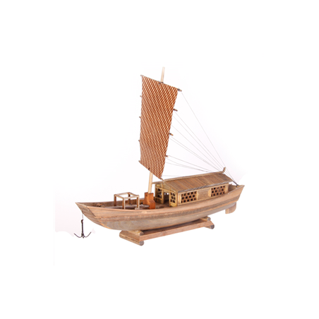 Bateau traditionnel asiatique - Bois - Long 35cm - Différents modèles