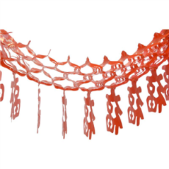 Lot de 2 guirlandes de symboles chinois plastique - Long. 190cm