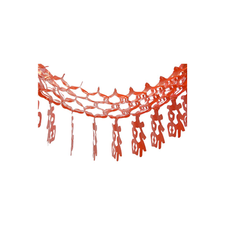 Lot de 2 guirlandes de symboles chinois plastique - Long. 190cm