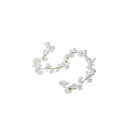 Guirlande de fleurs de cerisier blanches - Long. 180cm