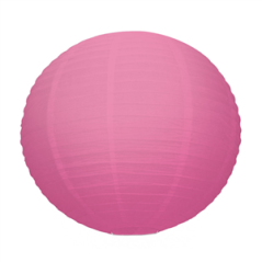 Lanterne japonaise en papier rose - Diam. 50cm