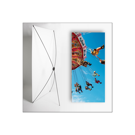Kakemono Fête foraine 2 - 180 x 80 cm - Toile M1 avec structure X- Banner