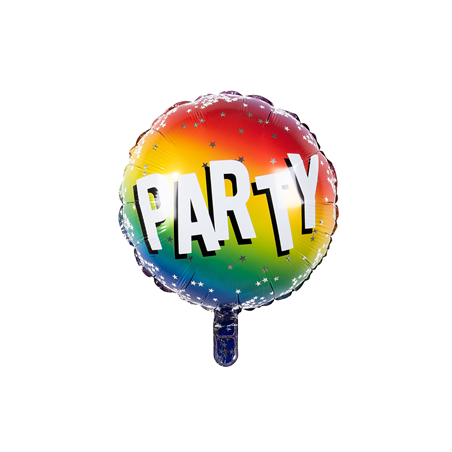 Ballon en aluminium 'Party' double face (45 cm)