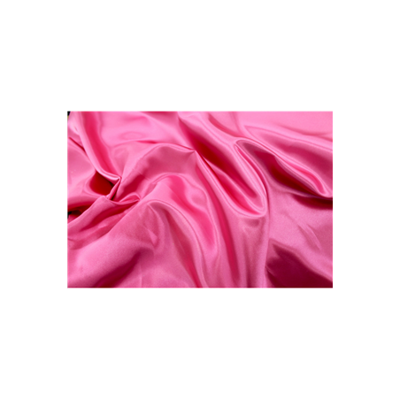 Tissu satin rose - Larg. 150cm (vendu au mètre)