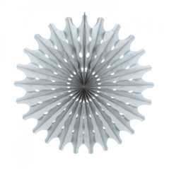 Éventail gris papier - Diam. 53cm