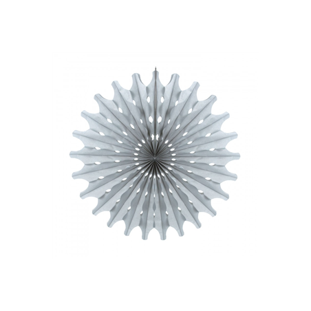 Éventail gris papier - Diam. 53cm