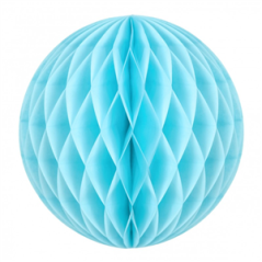 Boule bleu dragée papier - Diam. 30cm