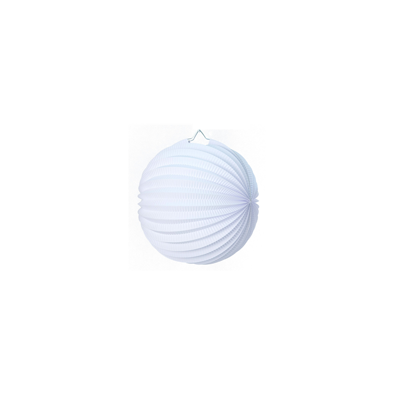 Lampion rond blanc papier - Diam. 20cm