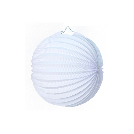 Lampion rond blanc papier - Diam. 20cm