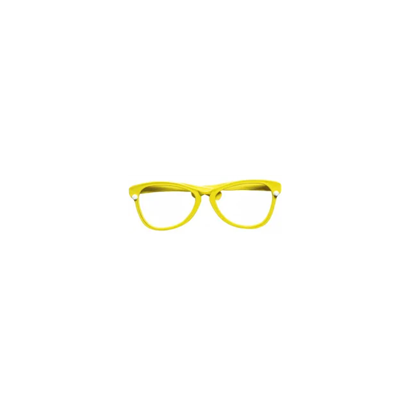 Paire de lunettes géantes jaune ou rouge PVC 26 cm