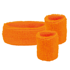 Set 3 Bandeaux éponge rose fluo ou orange