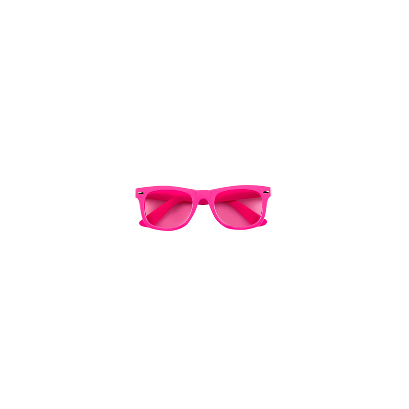 Paire de lunettes rose fluo / PVC- Taille Adulte
