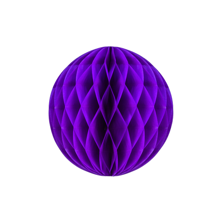 Boule violet papier - Diam. 20cm