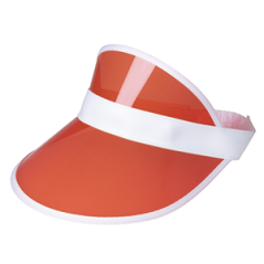 Visière Années 80 en PVC (4 couleurs ass.)