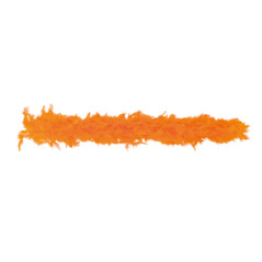 Boa orange -  plumes - Long. 180cm