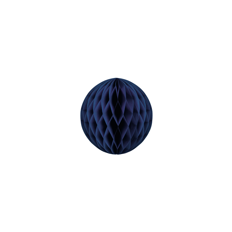 Boule bleu marine papier - Diam. 30cm