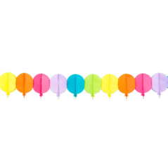 Guirlande Ballons multicolores en papier - Long 4m
