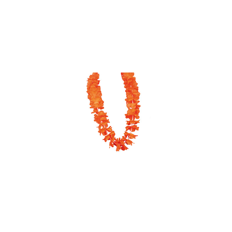 Collier de fleurs oranges - tergal