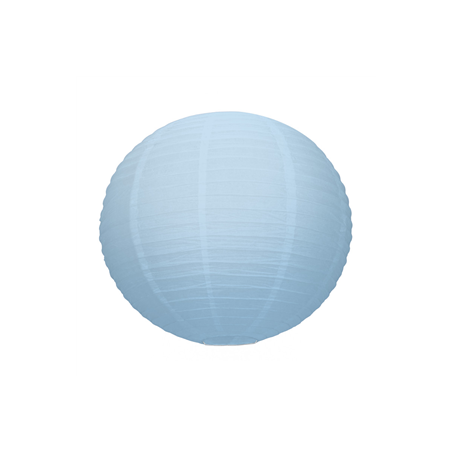Lanterne japonaise en papier bleu pastel - Diam. 35cm
