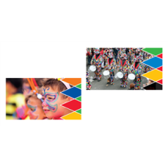 Mobiles Carnaval x2 - carton - 27 x 49cm