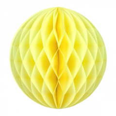 Boule jaune papier - Diam. 30cm