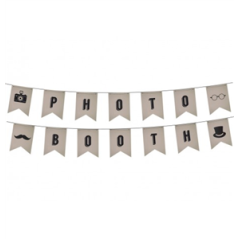 Guirlande de fanions Photo Booth - Long. 4m