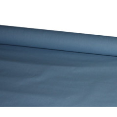 Tissu bleu coton avec ourlet - coupe de 2.40m - Larg. 70cm