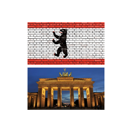 Mobiles Allemagne x2 - carton - 27 x 49cm