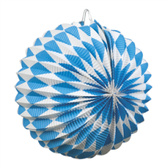 Lot de 2 lampions motifs Oktoberfest de 22 cm - papier