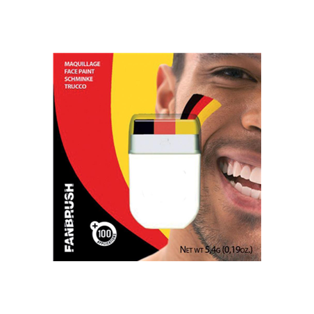 Maquillage noir rouge jaune