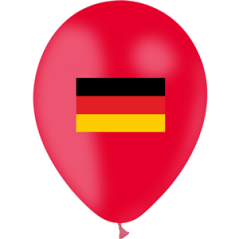 Ballon drapeau Allemagne x10 - Diam. 29cm