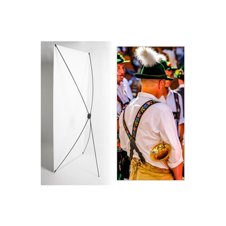 Kakemono Allemagne Folklore - 180 x 80 cm - Toile M1 avec structure X- Banner