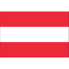 Drapeau Autriche - tissu - 90 x 150cm