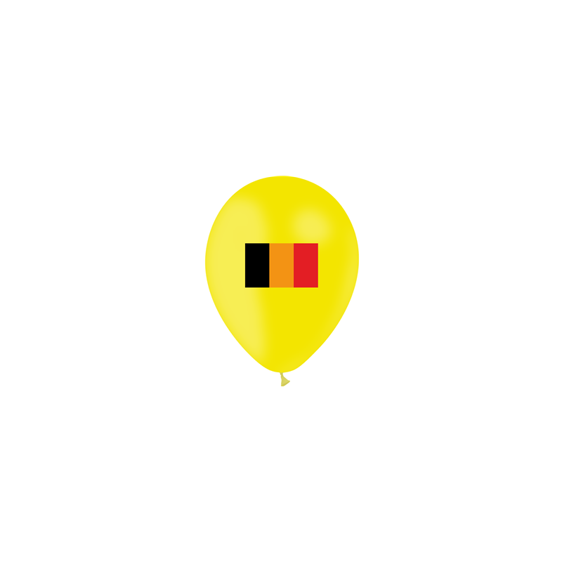 Ballon drapeau Belgique x10 - Diam. 29cm
