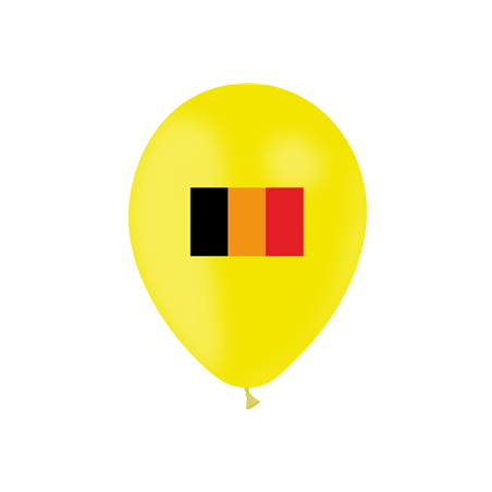 Ballon drapeau Belgique x10 - Diam. 29cm