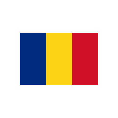Drapeau Roumanie - tissu - 60 x 90cm