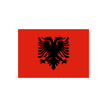 Drapeau Albanie - tissu - 90 x 150cm