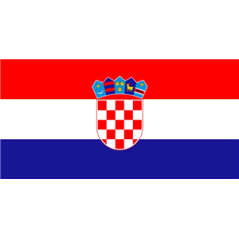 Drapeau Croatie - tissu - 60 x 90cm