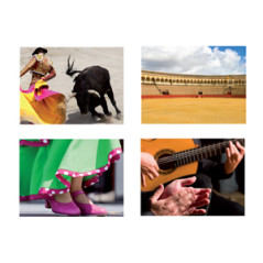 Mobiles Espagne x4 - carton - 35 x 26cm