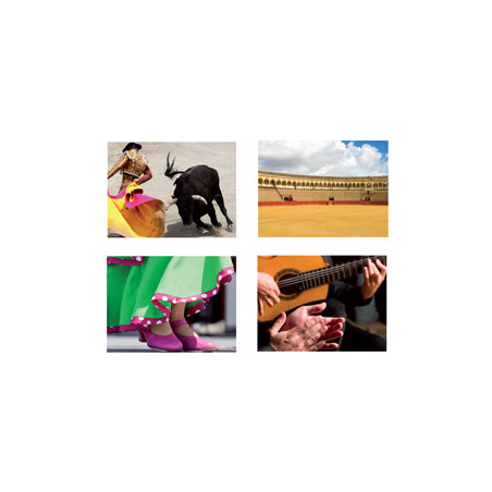 Mobiles Espagne x4 - carton - 35 x 26cm