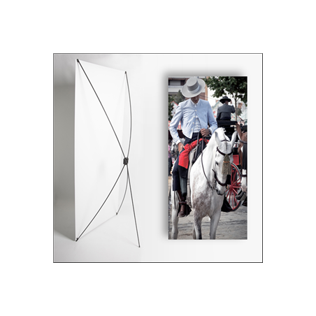 Kakemono Espagne Cavalier - 180 x 80 cm sur Toile M1 avec structure X- Banner