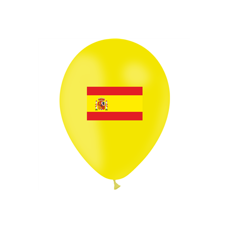 Ballon drapeau Espagne x10 - Diam. 29cm