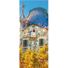 Kakemono Espagne GAUDI 180 x 80 cm sur Toile M1 avec structure X- Banner